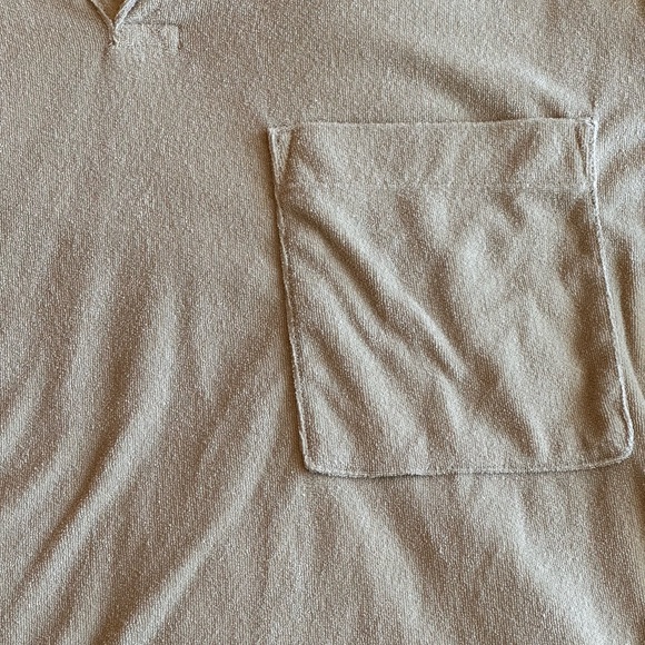 H&M mint green terrycloth polo, men’s large - Picture 3 of 3